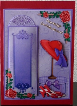 Red Hat Fashion - Bookmark Pocket Card by Ine Moren