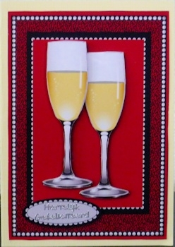 Champagne Celebration (red) by Ine Moren