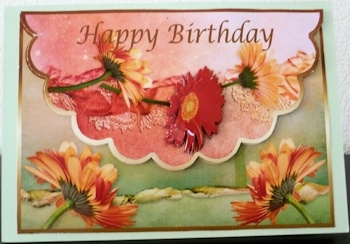 Beautiful Floral Scalloped Edge Topper by Ine Moren