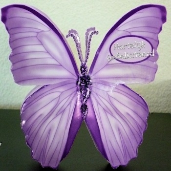 Gem Butterfly Stand Up Card 3 by Ine Moren