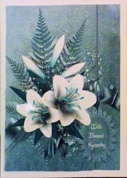 Lily's Sympathy Card with Wavey Edge Corner Stacker by Ine Moren