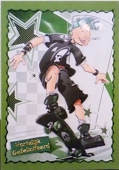 Skater Dude Green by Ine Moren