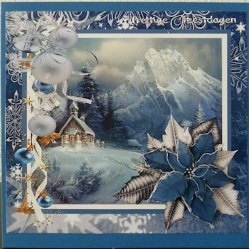 Blue Poinsettia by Ine Moren