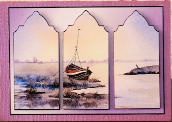 Norfolk Broads Triptych by Ine Moren