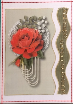Red Red Rose Card & Envelope Kit by Ine Moren