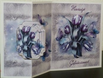 Beautiful Tulips No Holes Fold Mini Kit by Ine Moren
