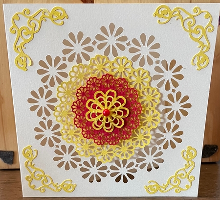 Floral Peephole And Medallion Cards 1 by Ine Moren