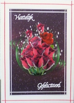 Red Roses in Motion Birthday or Get Well by Ine Moren