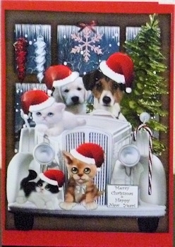 Christmas Animals Bringing Home the Christmas Tree!! by Ine Moren