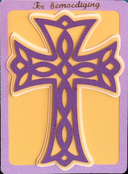527 Layered Cross Card  by Ine Moren