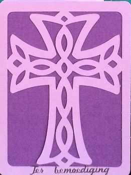527 Layered Cross Card  by Ine Moren
