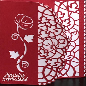 Floral Panel Card by Ine Moren