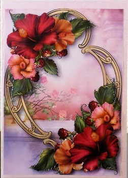 Floral Golden Frame Bumper Kit by Ine Moren