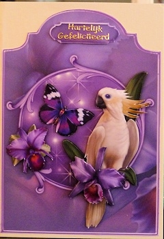 Tropical - Shaped Card Front with Step by Step by Ine Moren