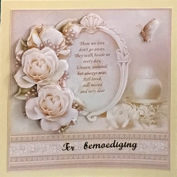 Sympathy Those We Love Verse & Decoupage 8x8 Mini Kit by Ine Moren