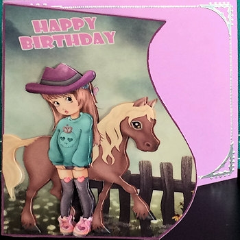 Mini Kit -cool Girl with Pony #6 by Ine Moren