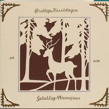 Christmas card trio, set 2. by Ine Moren