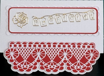 Lace Edge Card #01 by Ine Moren