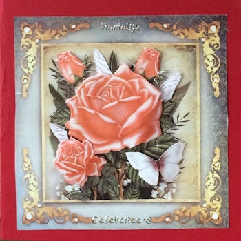 Vintage Bouquet of Roses For All Occasions Card Mini Kit by Ine Moren