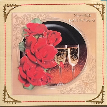 Champagne for Two - Decoupage Card Mini Kit by Ine Moren