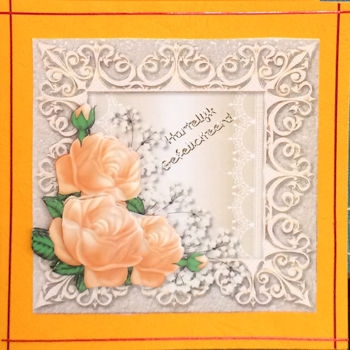 Chique Peach Roses  by Ine Moren