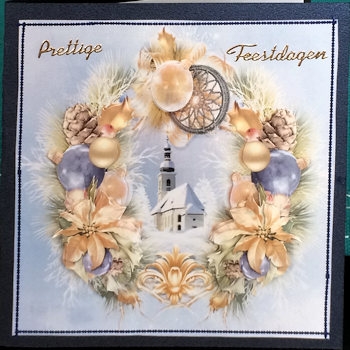 8x8 Christmas church winter melody mini kit by Ine Moren