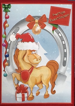 A Christmas horse A5 by Ine Moren