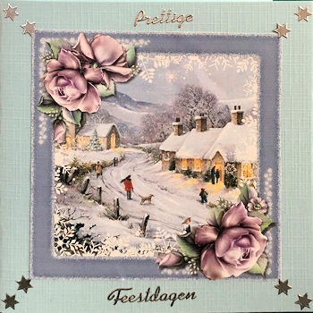 Christmas Scene 7x7 Toppers set of 12 by Ine Moren