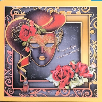 Masks n Roses 8x8 Mini Kit by Ine Moren