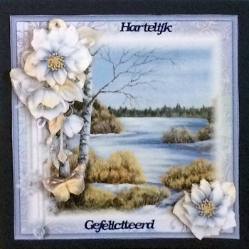 A Winter View Card Front Kit by Ine Moren