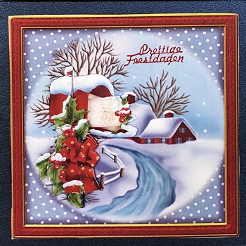 Christmas  Mailbox Quick Card by Ine Moren
