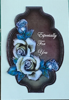 Blue  Roses topper by Ine Moren