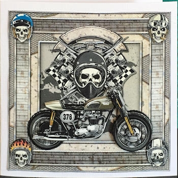 Riders 8x8 Decoupage Mini Kit by Ine Moren
