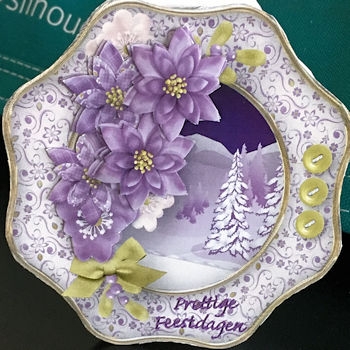 Fields of Snow - Wavy Octagon Card Mini Kit by Ine Moren