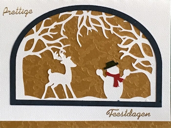 Reindeer & Snowman Card by Ine Moren