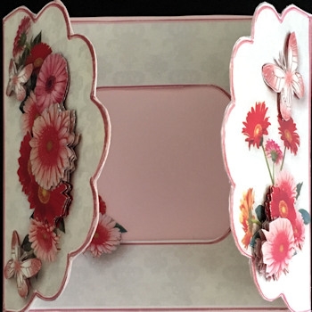 Gerberas - Scallop Gatefold Card Mini Kit by Ine Moren