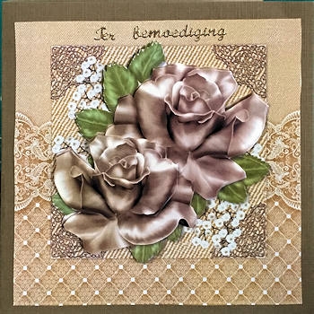 Sympathy card Sepia Roses by Ine Moren