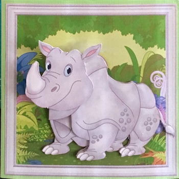 WOBBLY HEAD ANIMAL CARDS 7.5 Decoupage, Ages & Inserts Bumper Kit by Ine Moren