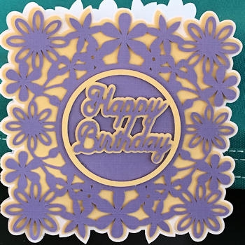 Flower Edge Card by Ine Moren