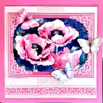 PINK POPPIES All Occasions 7.5 Quick Card & Insert Mini Kit by Ine Moren
