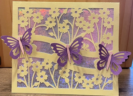 Trio of Butterflies Card by Ine Moren