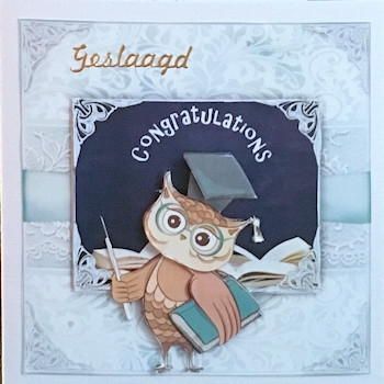 Graduation Owl Card Kit by Ine Moren