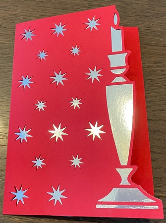 OVER THE EDGE CHRISTMAS CANDLE 9 by Ine Moren