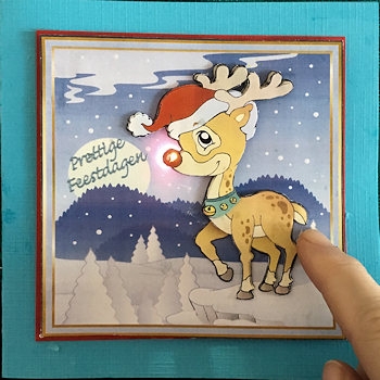 Rudolf reindeer by Ine Moren