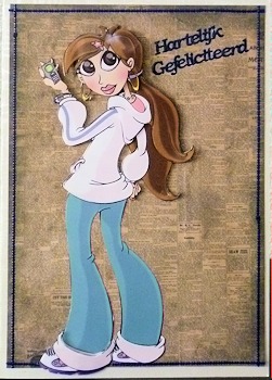 Teen Diva Text Queen Decoupage Sheet by Ine Moren
