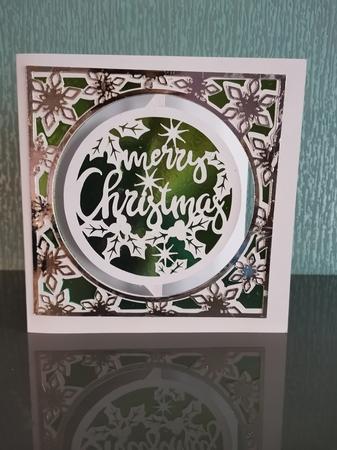Luxury Christmas Bauble Greetings Card   by Irene  Bond 