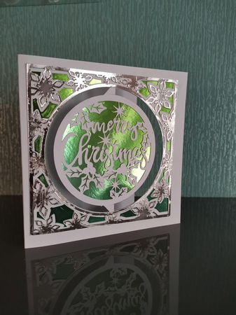 Luxury Christmas Bauble Greetings Card   by Irene  Bond 