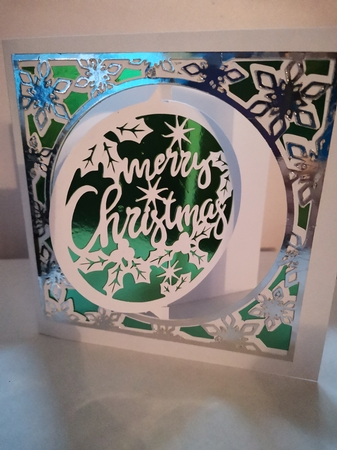 Luxury Christmas Bauble Greetings Card   by Irene  Bond 