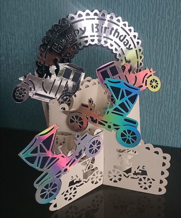 3D cascade deluxe  Vintage Cars SVG by Irene  Bond 