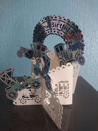 3D cascade deluxe  Vintage Cars SVG by Irene  Bond 